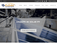 Tablet Screenshot of exsolar.co.za